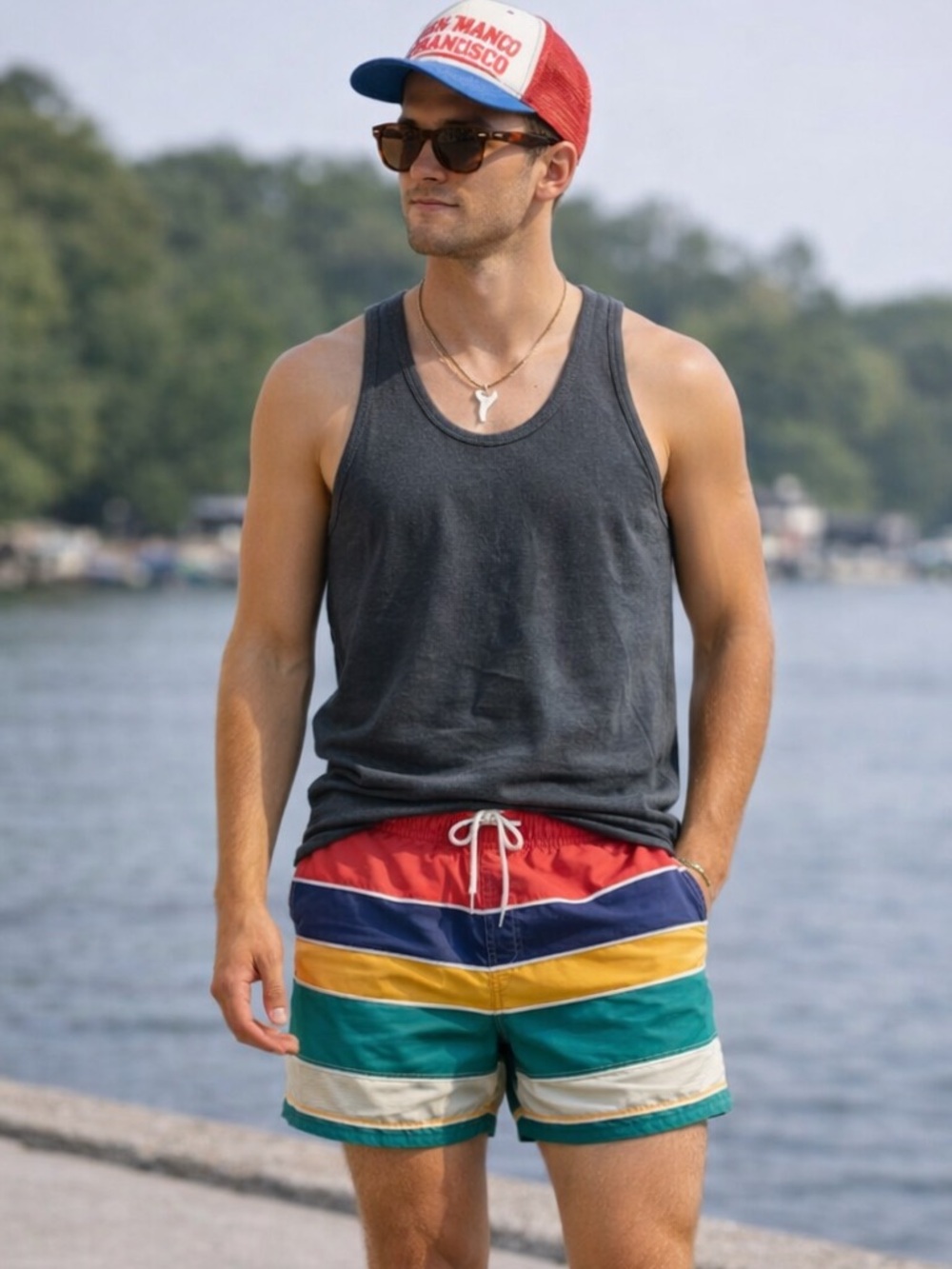 Vintage Lee Black Tank Top (medium)